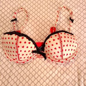 Victoria's Secret Sexy Little Things Red Heart Bra